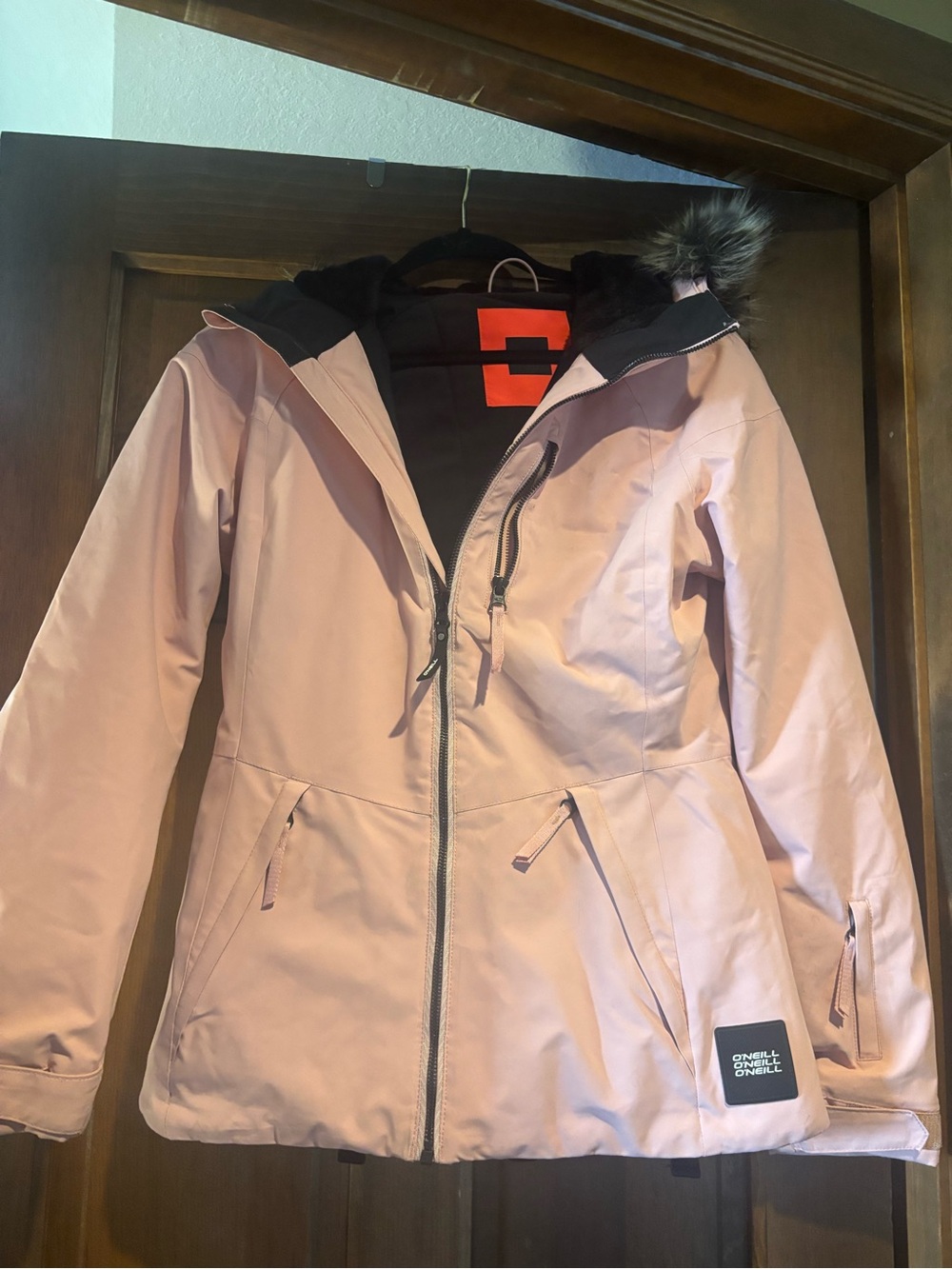 O'Neill Women's Pink Insulated Hooded Ski Jacket
